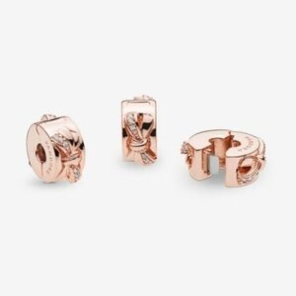 Pandora Funkelnde Schleife Clip - Picture 3 of 3